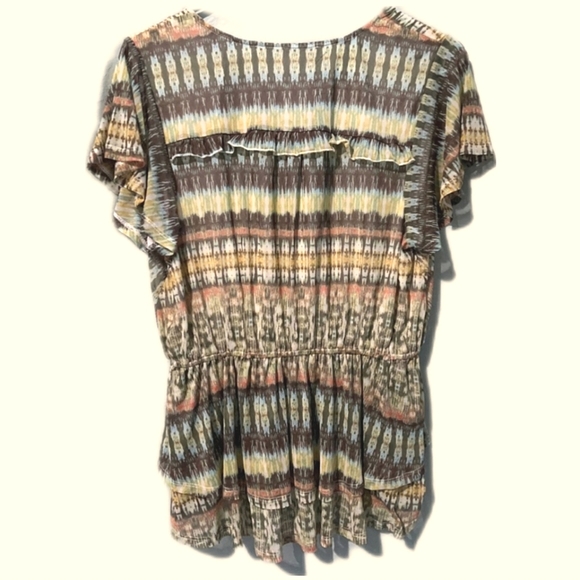 ☮️American Rag Boho Vibe Short Sleeve Top - Picture 5 of 7